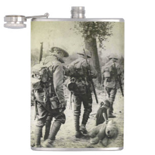 Vintage WWI Photo 8oz Flask