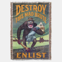 Vintage WWI Poster - Destroy This Mad Brute
