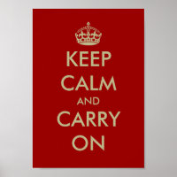 Vintage WWII keep calm posters | Customisable