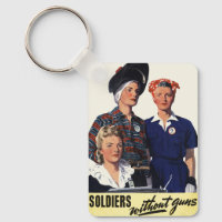 Vintage WWII Soldiers Without Guns Feminist Art