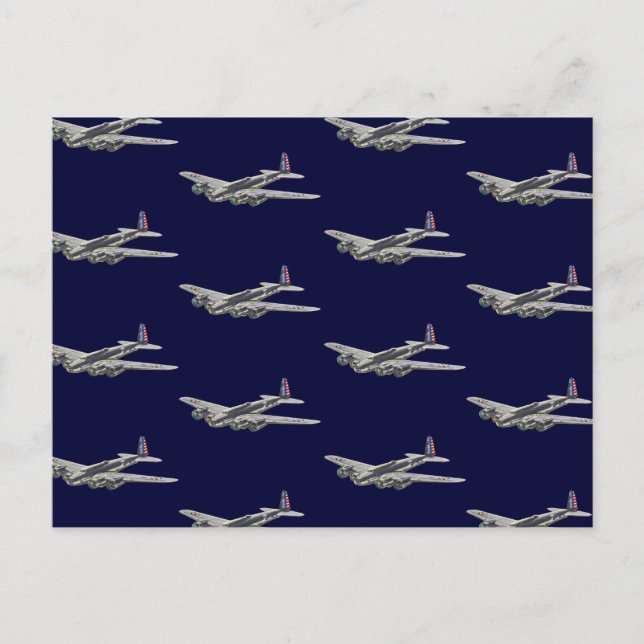 Vintage WWII US Aircraft 2 Postcard (Front)