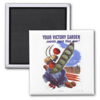 Vintage WWII Victory Garden Propaganda Poster