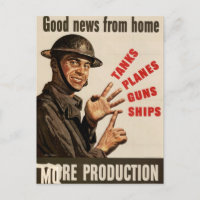 Vintage WWII War Poster