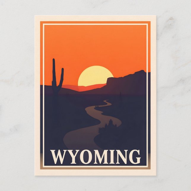 Vintage Wyoming Postcard (Front)