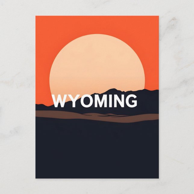 Vintage Wyoming Postcard (Front)