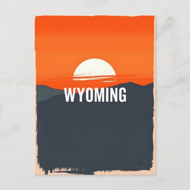 Vintage Wyoming Postcard (Front)