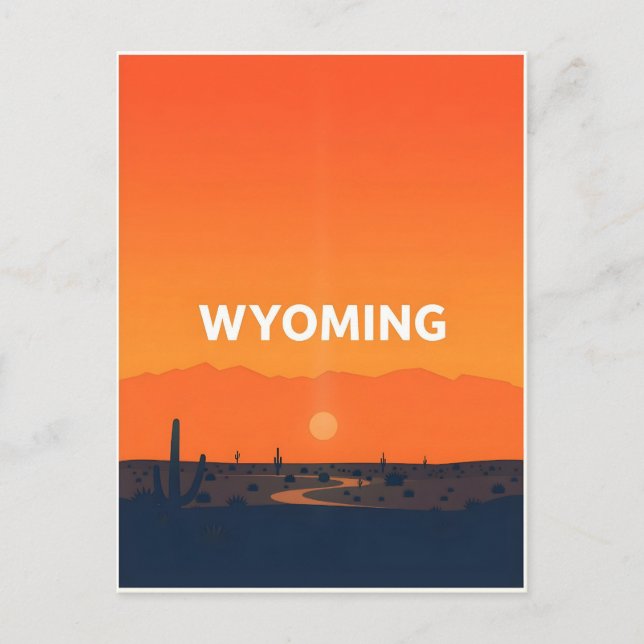 Vintage Wyoming Postcard (Front)