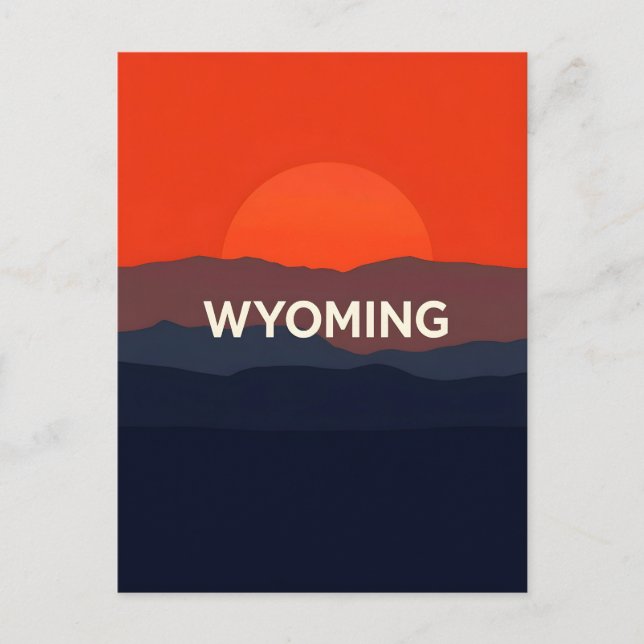 Vintage Wyoming Postcard (Front)