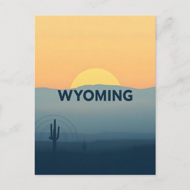 Vintage Wyoming Postcard (Front)