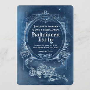 Vintage X-Ray Halloween Invitation Memento Mori