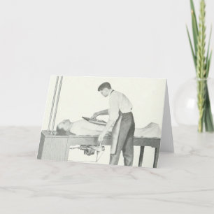 Vintage X-Ray Man Card