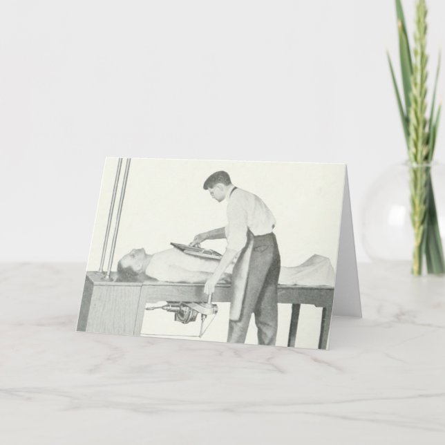 Vintage X-Ray Man Card (Front)