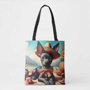Vintage Xoloitzcuintle Tote Bag