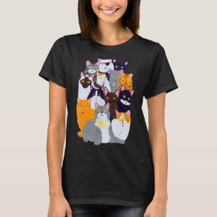 Vintage Y2k Enjoi Cat Gang  Cute Cat Mum Cat Dad C T-Shirt