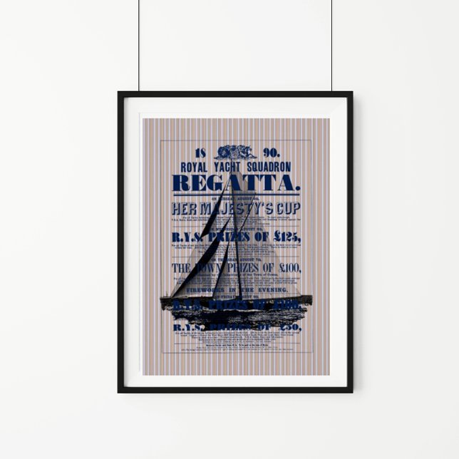 Vintage Yacht Regatta Advertisement Poster (Creator Uploaded)