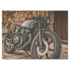 Vintage Yamaha Motorcycle Decoupage