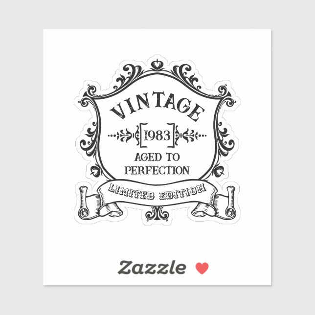 Vintage Year Aged to Perfection Custom Birth Year (Sheet)