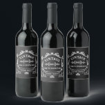 Vintage Year Aged to Perfection Custom Birth Year Wine Label<br><div class="desc">Some things just get better with age, am I right? Show that special someone in your life how special they are to you, by celebrating with this "Aged to Perfection" vintage logo customised with their birth year! Change the birth year to personalise this item as a special birthday gift. A...</div>