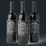 Vintage Year Aged to Perfection Custom Birth Year Wine Label<br><div class="desc">Some things just get better with age, am I right? Show that special someone in your life how special they are to you, by celebrating with this "Aged to Perfection" vintage logo customised with their birth year! Change the birth year to personalise this item as a special birthday gift. A...</div>
