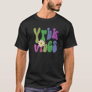 Vintage YEARBOOK VIBES Funny Publication Crew Edit T-Shirt