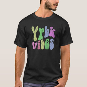 Vintage YEARBOOK VIBES Funny YRBK Publication Crew T-Shirt