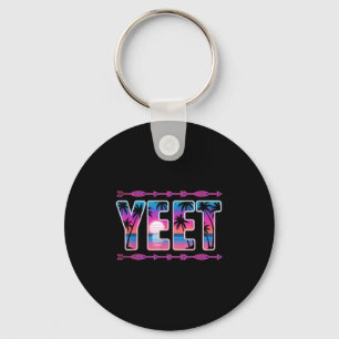 Vintage Yeet Apparel Funny Saying Men Women Kids  Key Ring