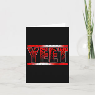 Vintage Yeet Funny Saying Meme For Men Women Boys Card