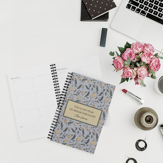 Vintage Yellow and Green Illustrated Floral Planner (Creator Uploaded)