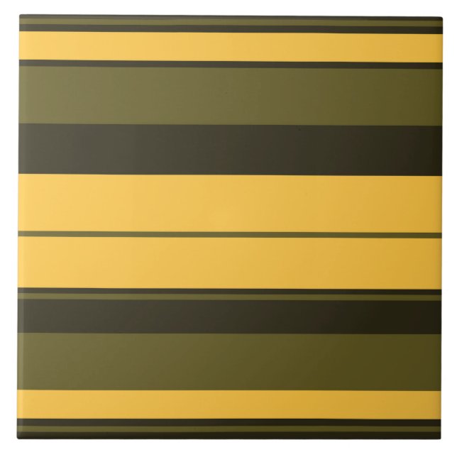 Vintage Yellow Ceramic Tile (Front)