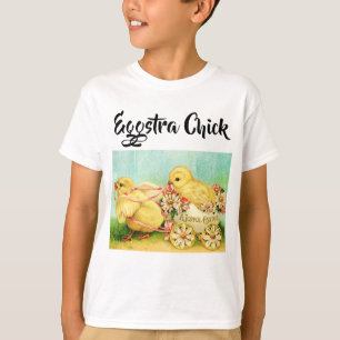 Vintage Yellow Chick Easter T-Shirt