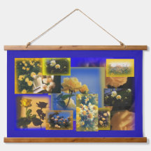 Vintage Yellow Flower Collage