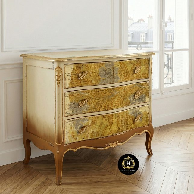 Vintage Yellow French Rustic Botanical Decoupage Tissue Paper (Creator Uploaded)