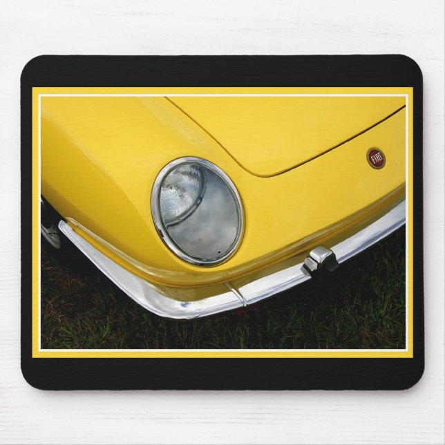 Vintage Yellow Mouse Pad (Front)