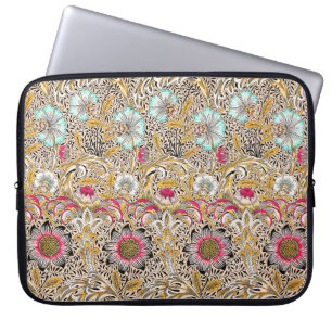 Vintage yellow pink William Morris's Corncockle Laptop Sleeve