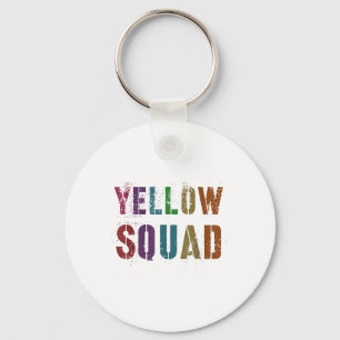 Vintage Yellow Squad War Game Winners Wear Team Co Key Ring