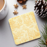 Vintage yellow toile de jouy pattern stone coaster<br><div class="desc">Vintage yellow toile de jouy printed Stone Coaster. This toile de jouy vintage Stone Coaster is inspired by the exquisite designs of french romantic countryside scenes. These sophisticated Toile prints are an all time rage at the moment, beautiful designs that bring natural beauty to any item. They combine both traditional...</div>