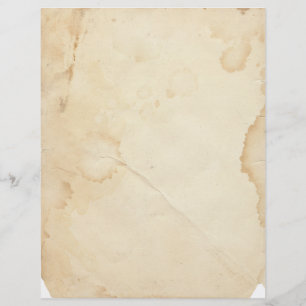 Vintage Yellowed and Stained Letterhead