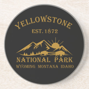 Vintage Yellowstone National Park Coaster