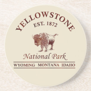 Vintage Yellowstone National Park Coaster
