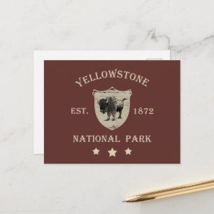 Vintage Yellowstone National Park Holiday Postcard