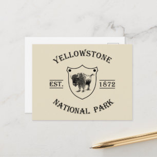 Vintage Yellowstone National Park Holiday Postcard