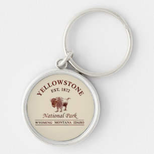 Vintage Yellowstone National Park Key Ring