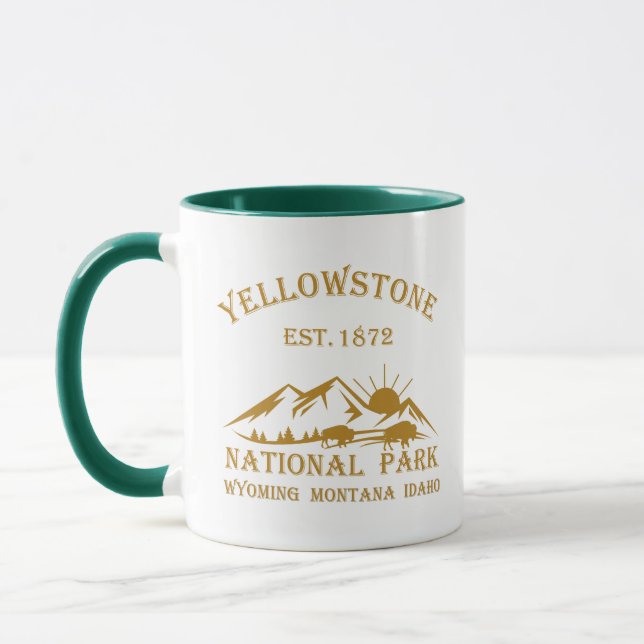 Vintage Yellowstone National Park Mug (Left)