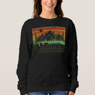Vintage Yellowstone National Park Retro 80's Graph Sweatshirt