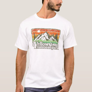 Vintage Yellowstone National Park Retro 80'S Graph T-Shirt