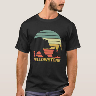 Vintage Yellowstone National Park Retro Bear T-Shirt