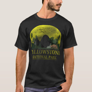Vintage Yellowstone National Park Retro Sunset T-Shirt