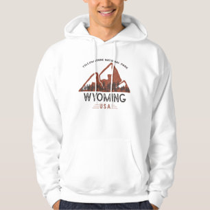 Vintage Yellowstone National Park Wyoming Hoodie