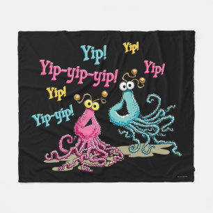 Vintage Yip-Yips Fleece Blanket