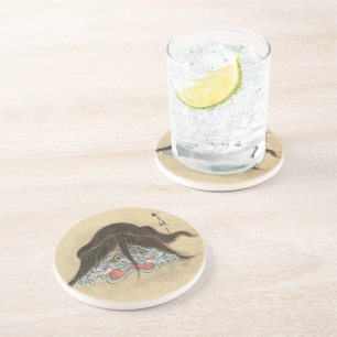 Vintage Yokai Otoroshi- Japanese Monster Coaster